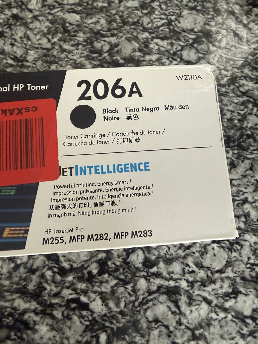 NEW UNOPENED HP Original LASERJET toner 206 A BLACK