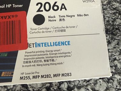 NEW UNOPENED HP Original LASERJET toner 206 A BLACK