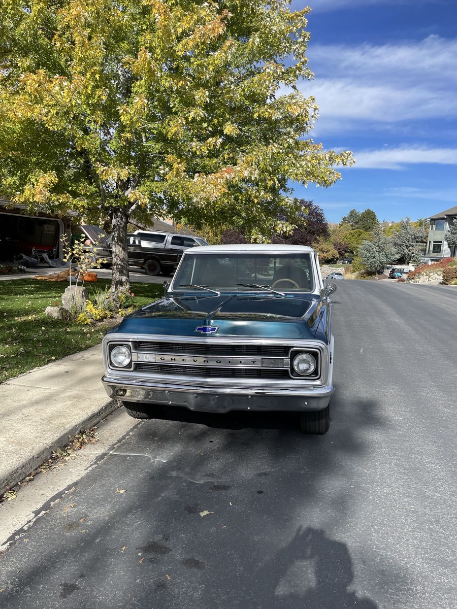 1970 Classic Chevrolet C10 CST Pickup Truck Two-Tone Blue & White