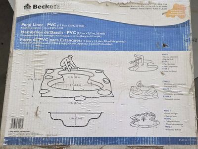 Beckett Pond Liner 17'x12'