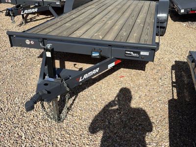 7x18 Lamar CC Flatbed Car Hauler Trailer - 10K GVWR -