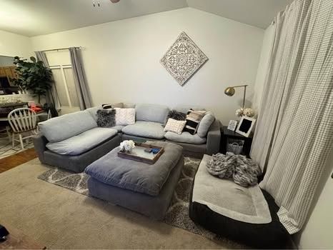 5-Piece Modular Grey Sectional Sofa with Matching Ottoman