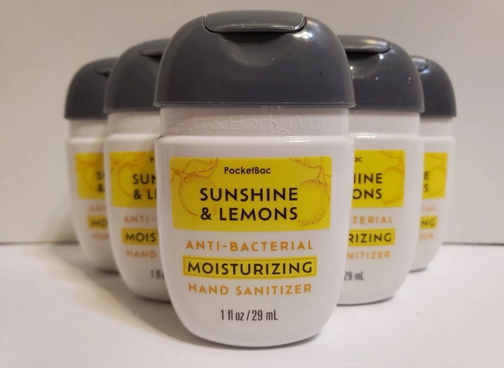 5x Sunshine & Lemons Moisturizing sanitizers