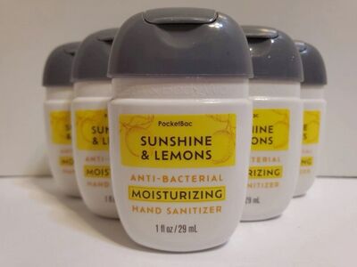 5x Sunshine & Lemons Moisturizing sanitizers