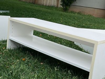 White Adjustable Shelf Unit/shoe organizer - Versatile Storage Solution for Any Room