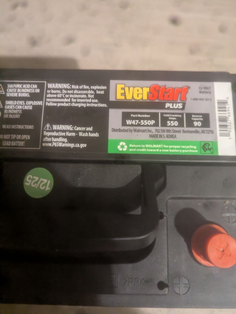Brand New 12 volt H5 Everstart Plus Battery