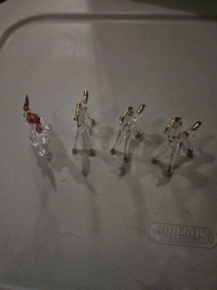 blown glass horses
