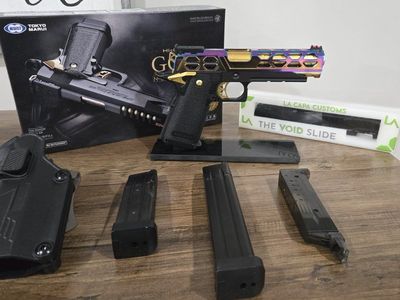 Tokyo Marui Hi-Capa Gas Blowback Airsoft Pistol w/ La Capa Slide & Holster