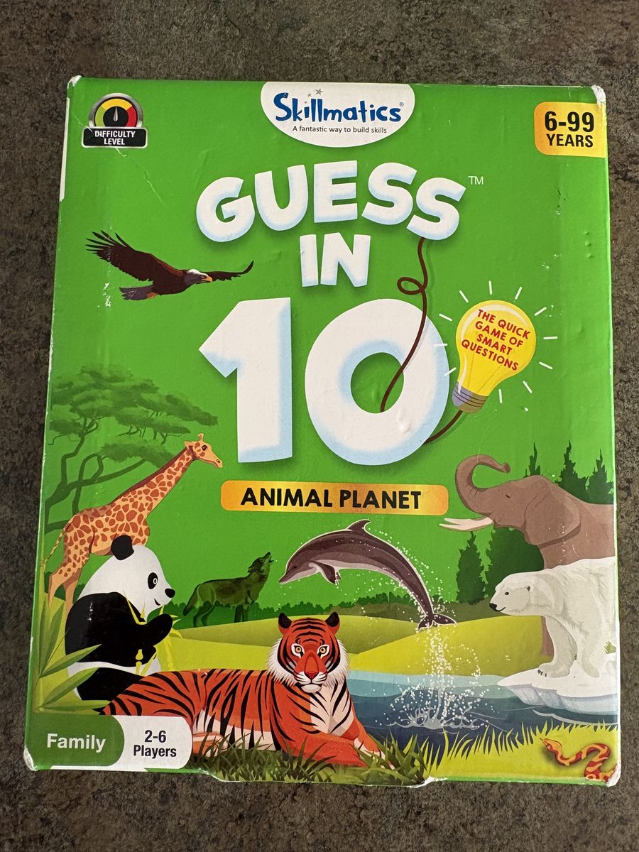 Guess In 10 Animal Planet Game Family Home School