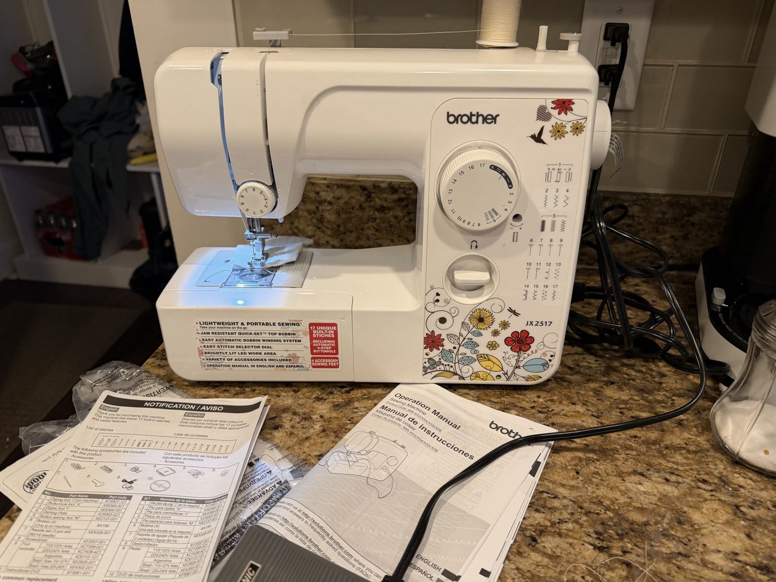 New brother sewing machine