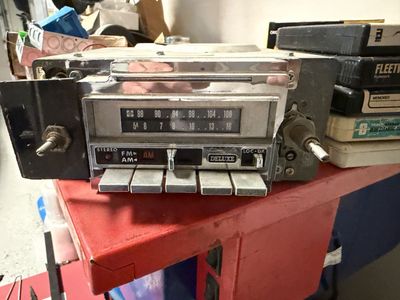 DDD-2555 FM/AM Car Stereo with 8-Track Tape Player - 1969 Camaro