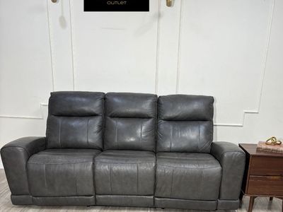 LAURETTA LEATHER RECLINER SOFA AMAZING DEAL‼️