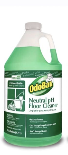 NEW OdoBan Professional Seriew Neutral pH No Rinse Floor Cleaner Gallon