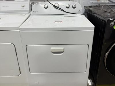 Whirlpool Gas White Front-Loading Clothes Dryer with Drop-Down Door