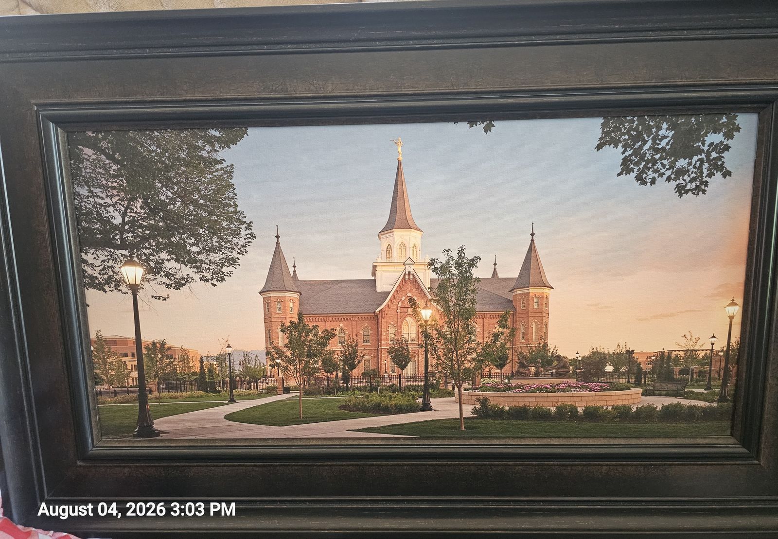 Framed Temple Art 'Peace Be Still' Provo City Center by Taylor Yardley 36x22