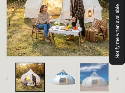 Spacious 20x20 Tent : Ideal for Camping, Glamping, Events & Outdoor Markets
