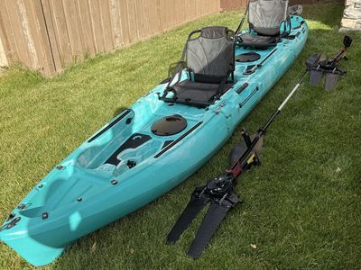 Kayak 2 Person or 1, Pedal Drive / Packable