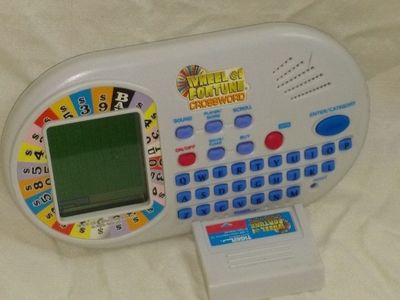 Tiger Wheel of Fortune Crossword Handheld Electronic Game 2001 Working Retro Toy