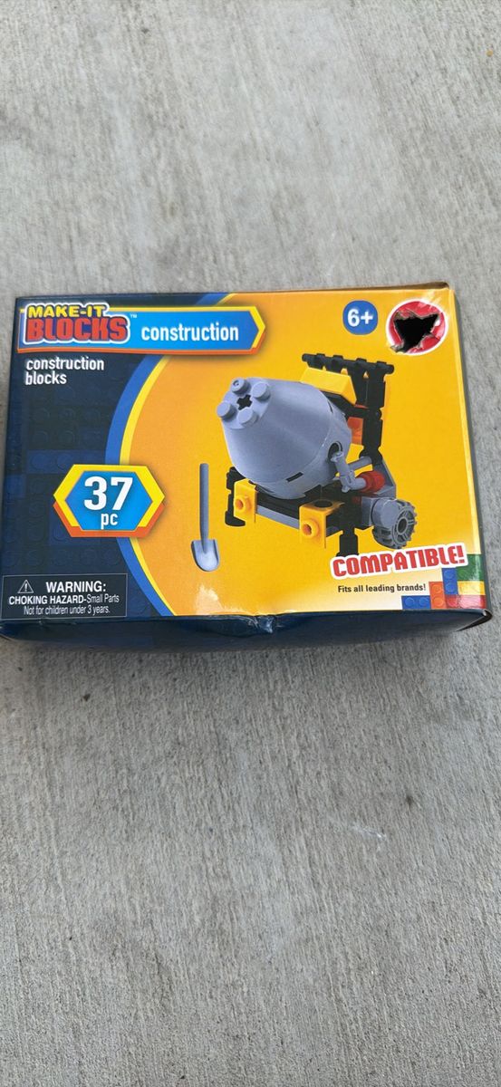 Make-It Blocks Construction Building Blocks 37-Piece Set - Compatible with Leading Brands