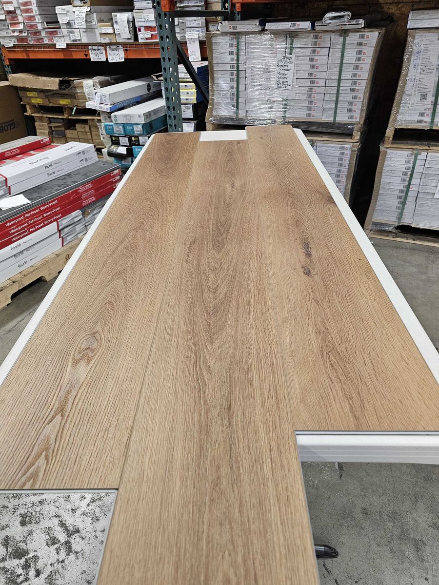 Tan LVP Flooring - 137.4 SF