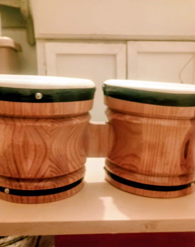 Bongos Natural Wood Finish