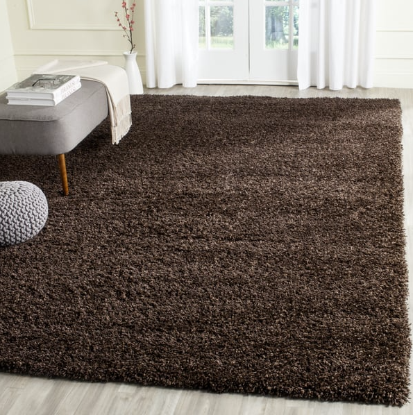 California Shag Brown Area Rug by Safavieh