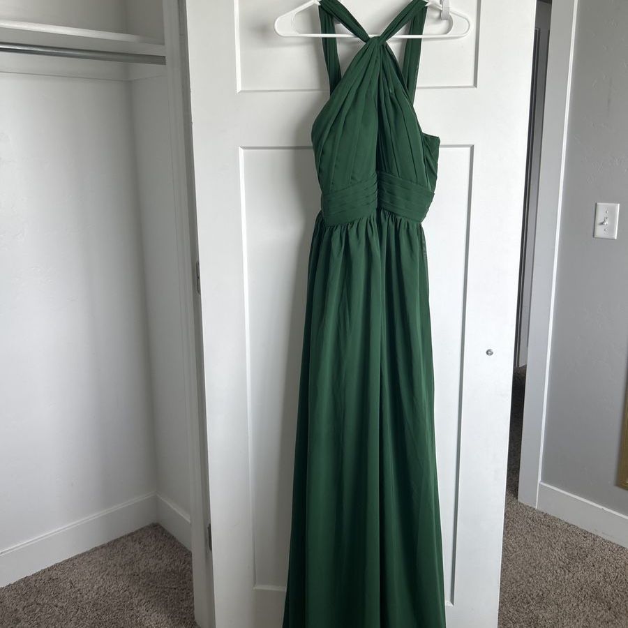 Formal Dress (Prom, Hoco, Gala) - Green - Size 14