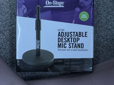 E 835, adjustable desktop mic stand