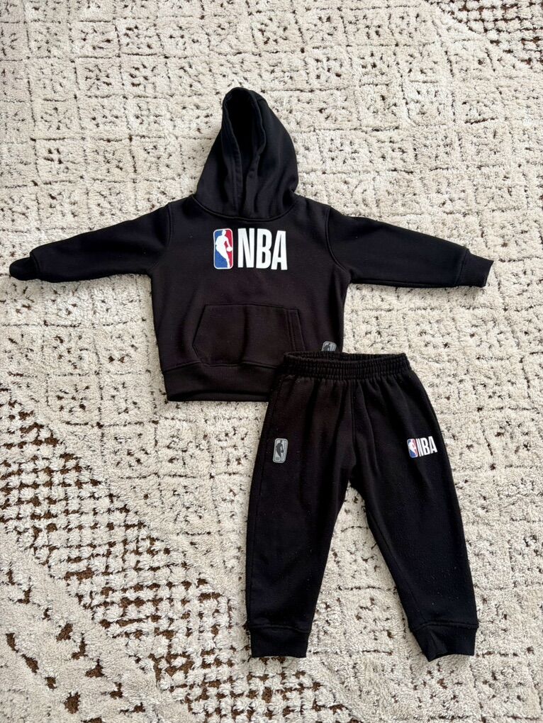 NBA Toddler Black Hoodie & Jogger Set