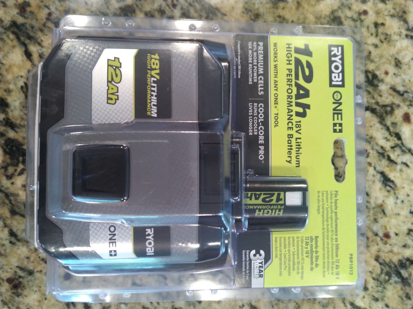 RYOBI 18V ONE+ 12Ah HIGH PERFORMANCE Battery PBP1012