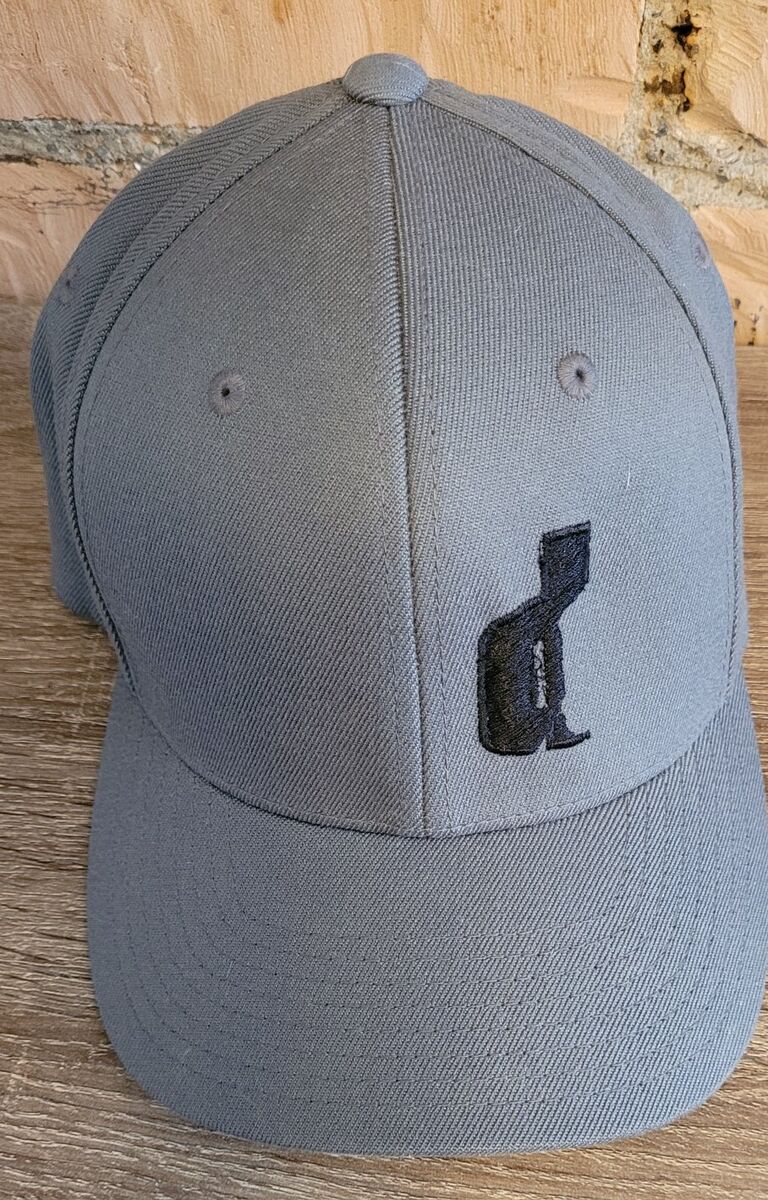 Dark gray baseball cap with an embroidered image