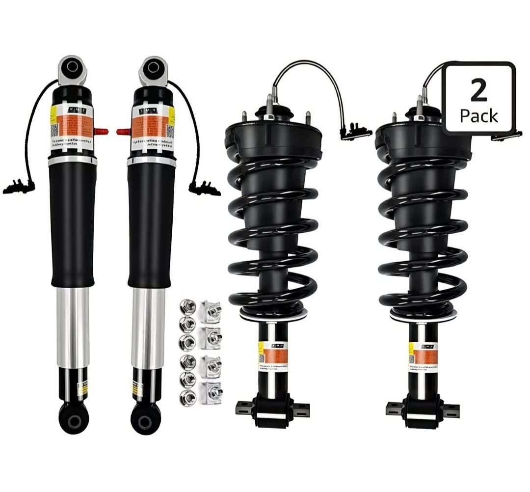 Front & Rear Shocks Struts w/Magnetic Fit for Cadillac Escalade ESV, Fit for Chevy Tahoe Suburban Silverado, Fit for GMC Yukon D