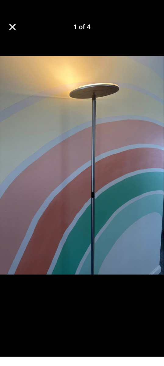 Brightech floor lamp, floor lamp, sleek and modern floor lamp, minimalist floor lamp