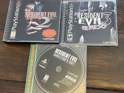 Resident Evil 1 Directors cut, 2 & 3 for PlayStation 1 PS1