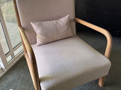 Cream arm chair