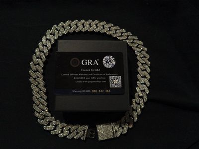 Iced Out 4mm Moissanite Tennis Chain (Passes Diamond Tester) - 20" 925 Silver OBO (Preferred cash)