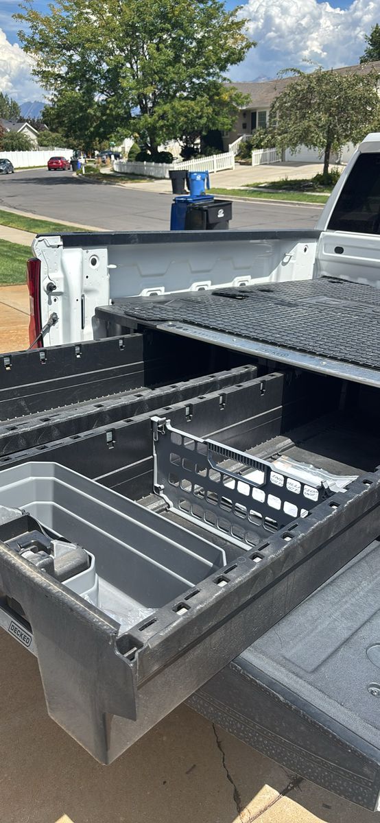 DECKED Truck Bed Storage System with Dual Sliding Drawers