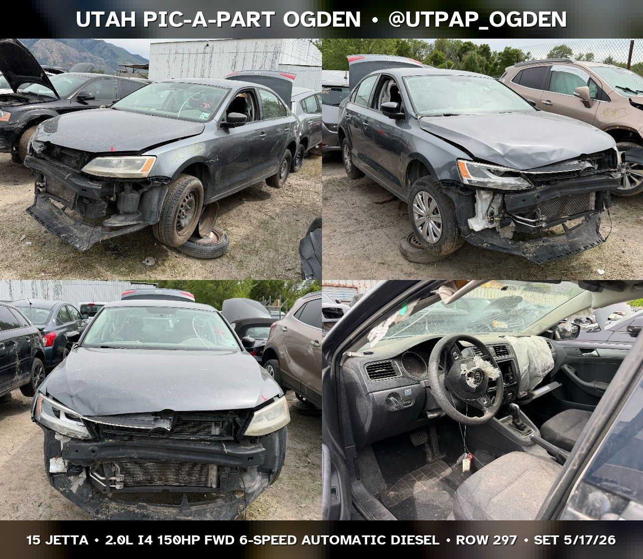 2015 Volkswagen Jetta Mk6 Parts - UTPAP Ogden