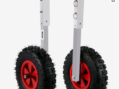 Boat Launching Wheels, 12\" Boat Transom Launching Wheel, 600 LBS Loading Capacity