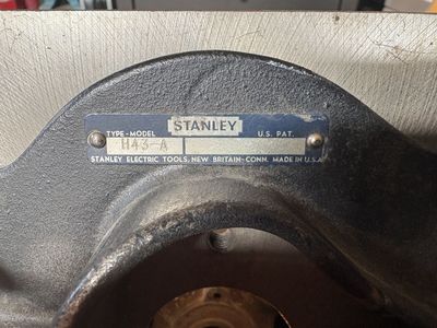 Vintage Stanley H43-A Electric Jointer / Router Shaper Attachment