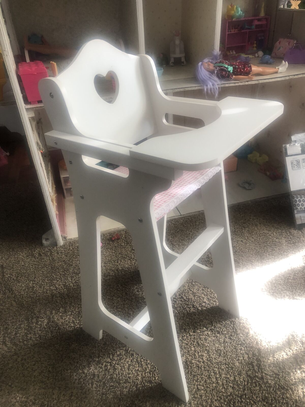 Wood Baby doll high chair