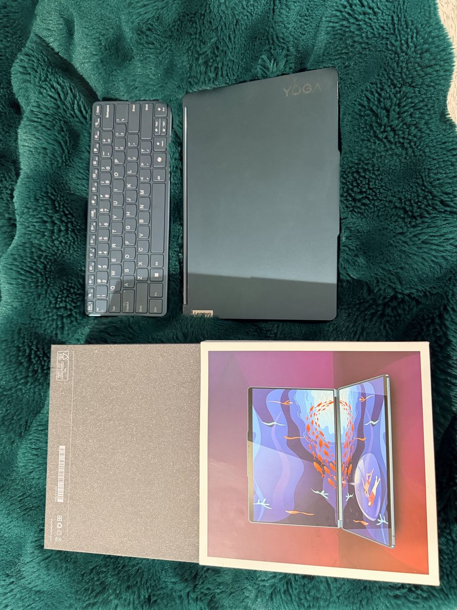 Lenovo Yoga Book 9 Dual-Screen Laptop - Intel Ultra 7, 16GB RAM, 1TB SSD with Keyboard & Box