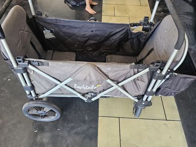 Larktale Caravan Stroller Wagon – Seats 2 – Missing One Canopy
