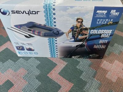 New! Sevylor Colossus 2 Person Inflatable Boat