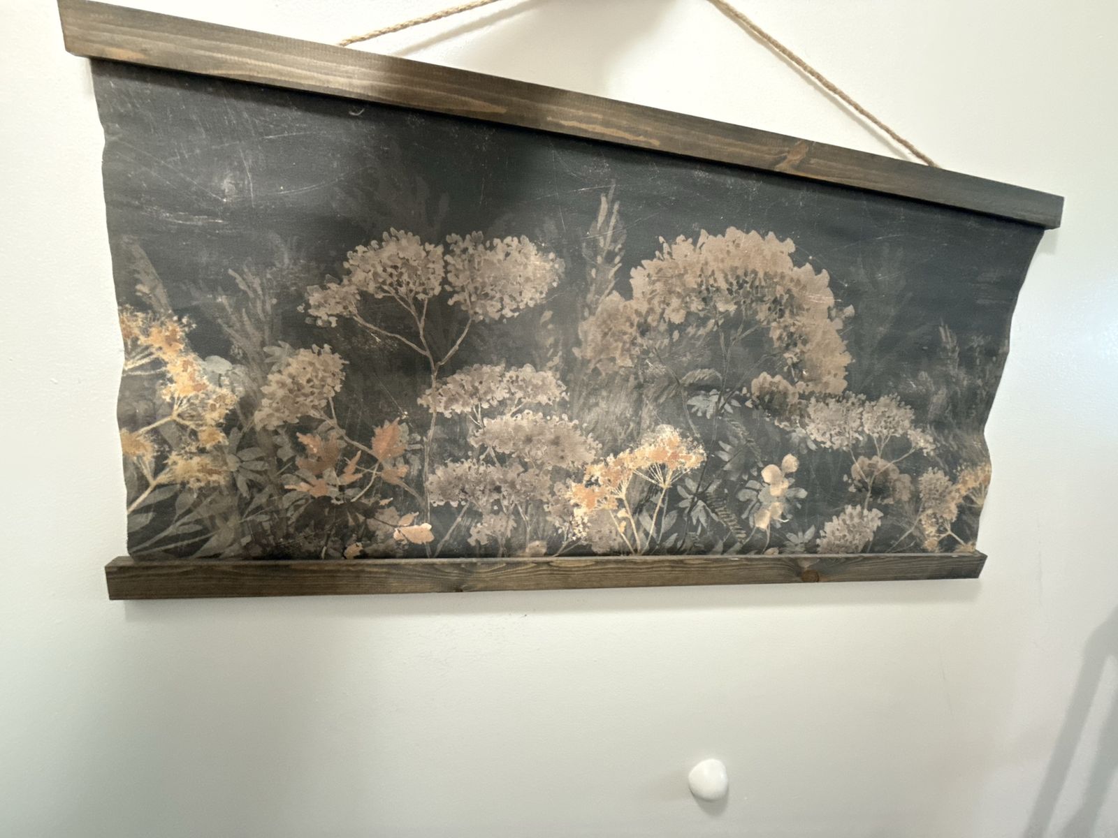 Handmade Rustic Floral Wall Hanging — $60 OBO