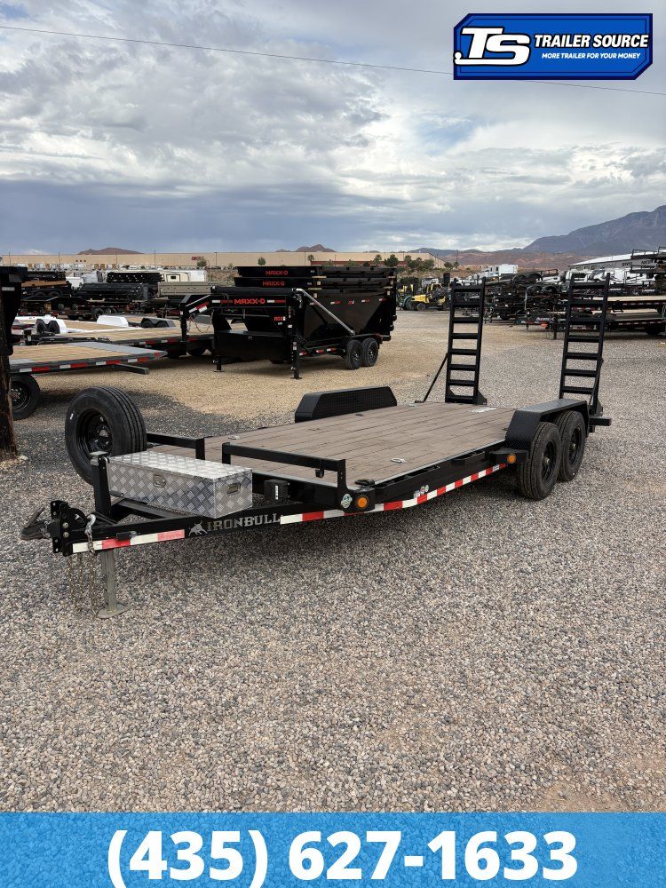 7x18 Iron Bull ETB Equipment Trailer - 14K GVWR - 14 Ply Tires, Spare Tire, Stand Up Ramps