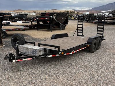 7x18 Iron Bull ETB Equipment Trailer - 14K GVWR - 14 Ply Tires, Spare Tire, Stand Up Ramps