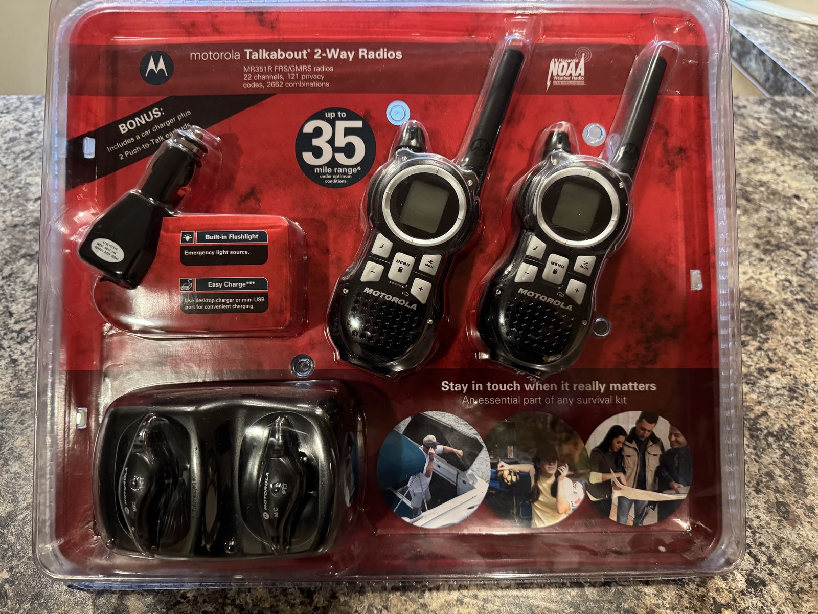 Motorola Talkabout 2-Way Radios MR351R New Never Opened