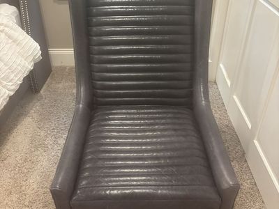 Gray Leather Chair