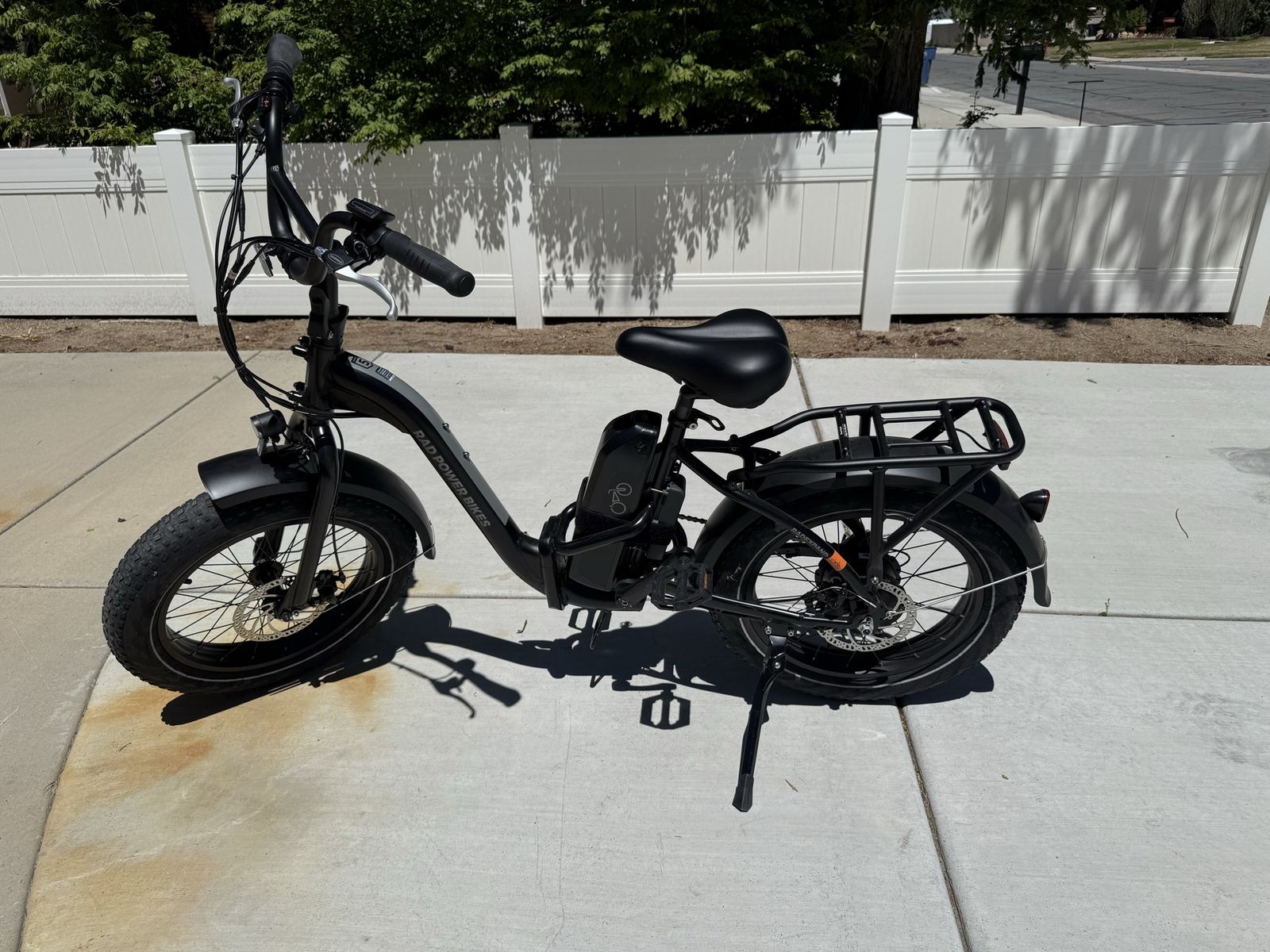 Rad Power Bikes Rad expanse 5  folding Electric E Bike - Black, Fat Tires, Rear Rack